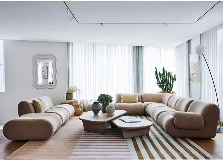Compression Sofa - Italian minimalism Design European Sofas Large 3 Seater Armrest Recliner Living Room Sofas Compressed Lounges Divano Compresso Home Furniture
