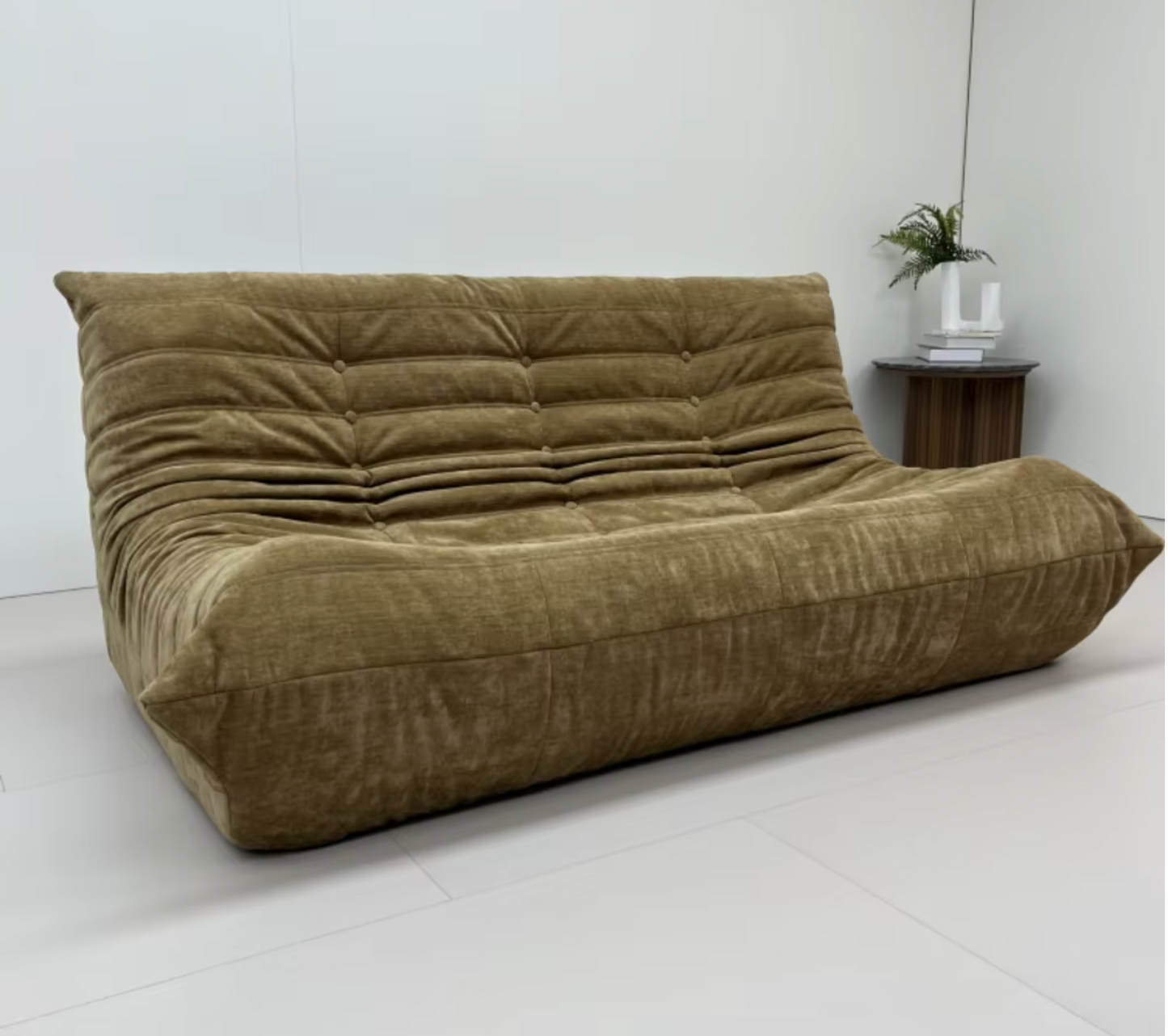 Compression Sofa - Modern Nordic Settee Corner Living Room Floor Lazy Sofa Pink Air Vacuum Compressed Single Sofa Chair in Box