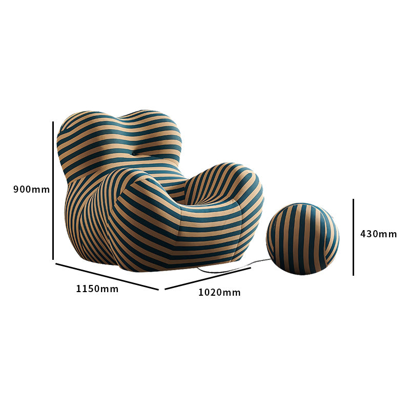 Compression Sofa - Nordic Chaise Lounge Compressed Sponge Lazy Sofa Single Leisure Chair Designer Italian Special-shaped Sofa Living Room Furniture