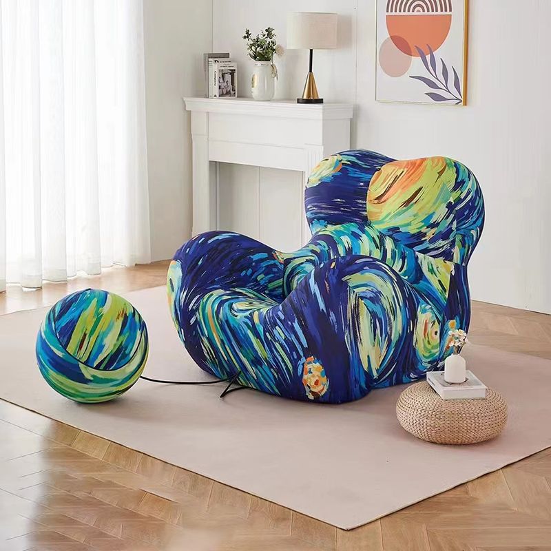 Compression Sofa - Nordic Chaise Lounge Compressed Sponge Lazy Sofa Single Leisure Chair Designer Italian Special-shaped Sofa Living Room Furniture