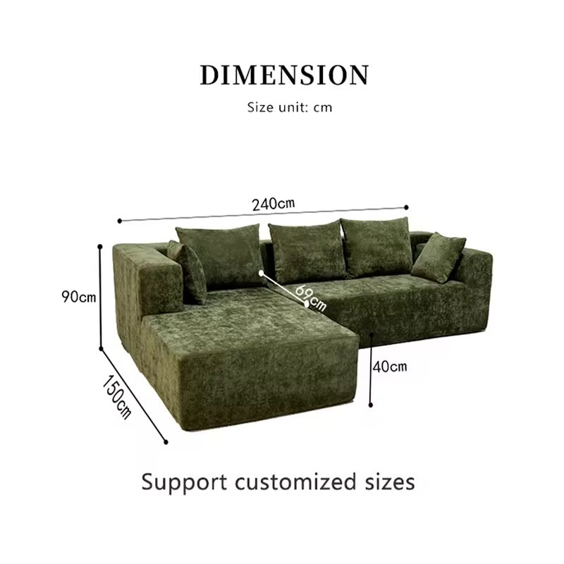 Compression Sofa - Italian minimalism Modular Sectional Sofa Couch Compression Packing Sofa L-Shape Modular Sectional Sofa With Chaise No Assembly Required L-Shaped Sectional Sofa Set with Flexible Configuration living room 3 Seater sofe