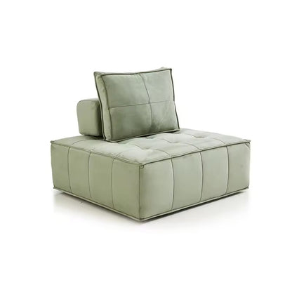 Compression Sofa - Italian minimalism retro fabric compression sofa living room single small apartment three simple color matching decoration