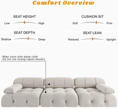Compression Sofa - Italian minimalism Italian Living Room Sofas Compressed Boneless Small Sofa L Shaped Minimalist Modular Sectional Sofas Modern Velvet Convertible Couches 3 Seats Living Room Sofa Sets for Office Apartment