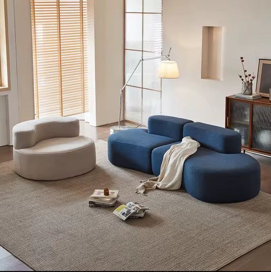 Compression Sofa - Italian Minimalism Designer Sofas Nordic Living Room Lounges Daybed Compression Sofa Single Chaise Canape Salon Couch Furniture