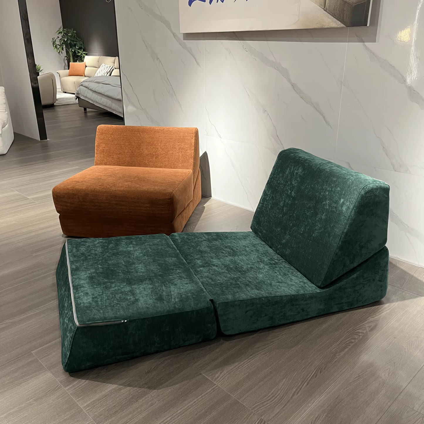 Compression Sofa - Modern Couch Sponge Modular Living Room Chairs Single Sofa Come Bed in Box Vacuum Compressed Compression Sofa Chair Bed