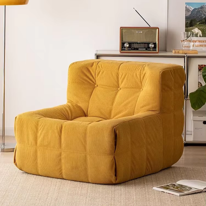 Compression Sofa - Japanese Casual Creative Lazy Vacuum Compression Roll Fabric Sofa for Home and Warehouse Corduroy Living Room Furniture