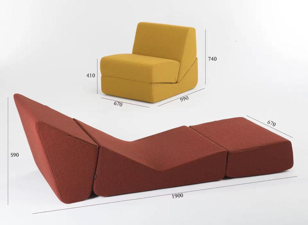 Compression Sofa - Modern Couch Sponge Modular Living Room Chairs Single Sofa Come Bed in Box Vacuum Compressed Compression Sofa Chair Bed